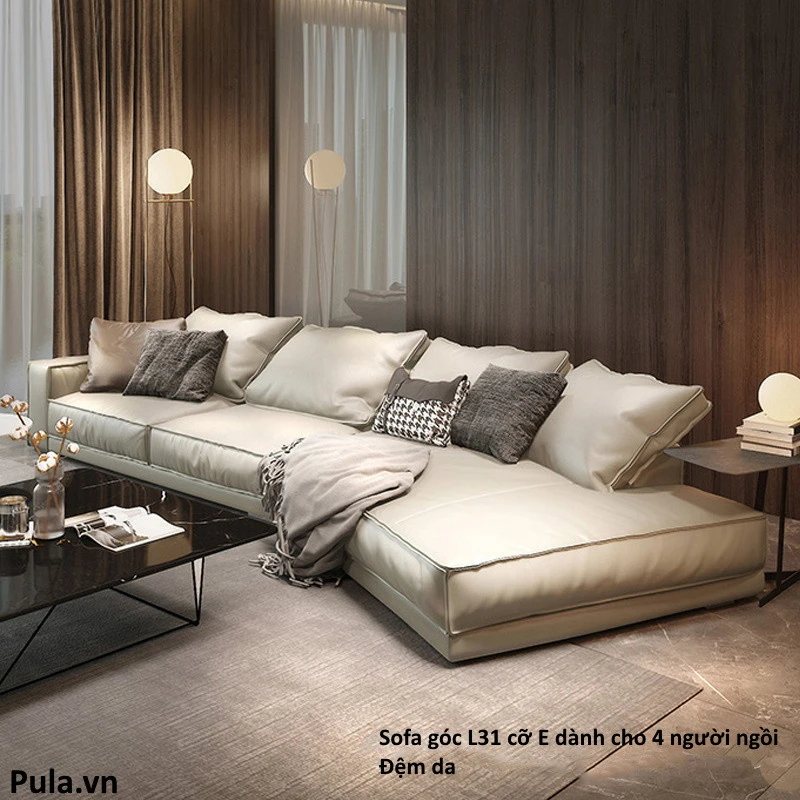 Sofa góc đệm cong L31