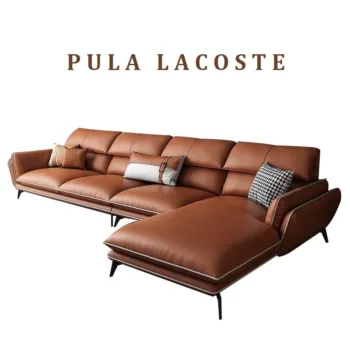 Sofa góc L bọc da bò Italy Hung GO Lacoste (L44)