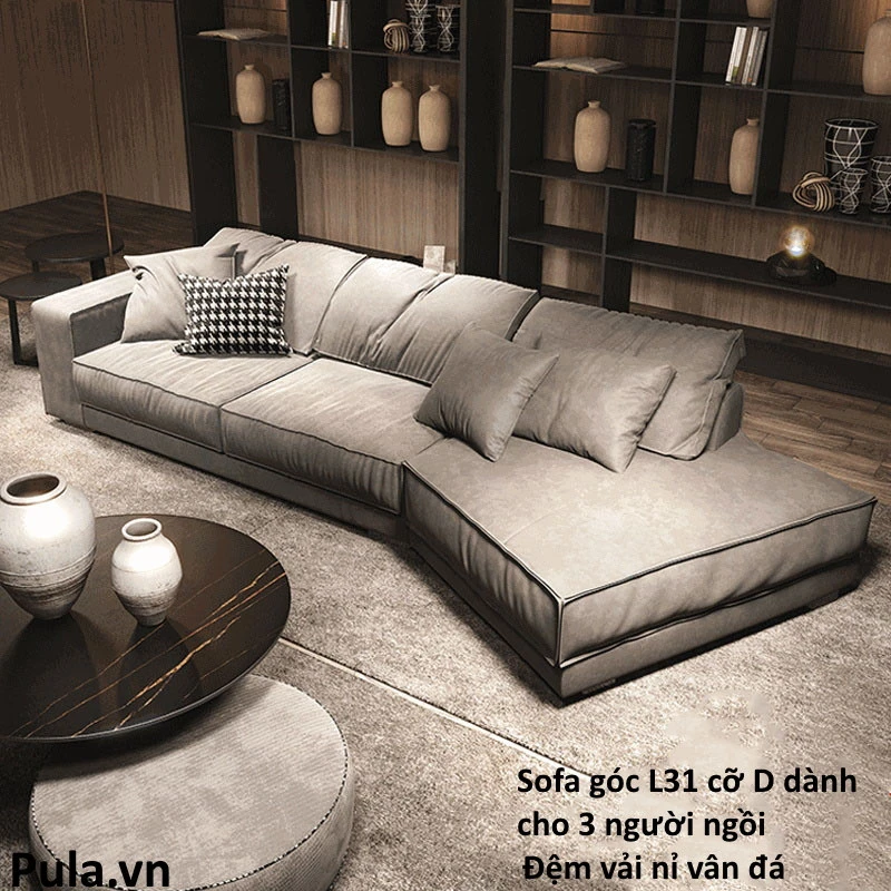 Sofa góc đệm cong L31