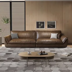 Sofa văng da bò Ý hiện đại Hung GO Nina (V85)