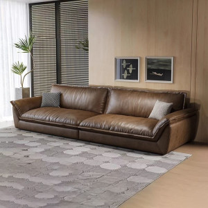 Sofa văng da bò Ý hiện đại Hung GO Nina (V85)