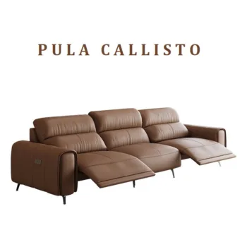Sofa văng điện bọc da bò Italia cao cấp Hung GO Callisto (V80)