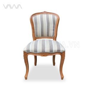 Ghế ăn Tân Cổ Điển đục hoa Bông Mai Louis XV