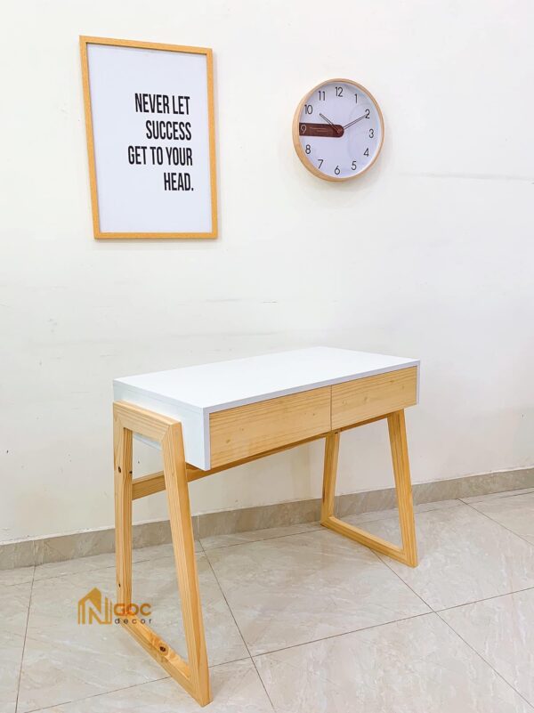 Bàn trắng, hộc tủ gỗ - Hình ảnh 3