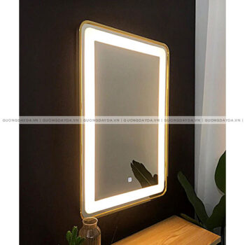 Gương Inox chữ nhật – Đèn led cảm ứng – phòng tắm, bàn phấn