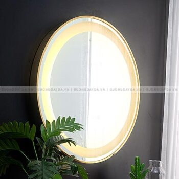 Gương tròn Inox – Đèn led – phòng tắm, bàn phấn