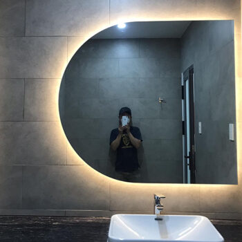 Gương phòng tắm, bàn phấn chữ D – đèn hắt