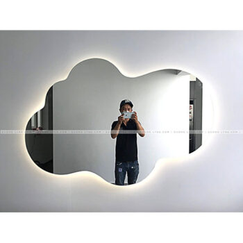 Gương phòng tắm, bàn phấn hình đám mây – đèn hắt