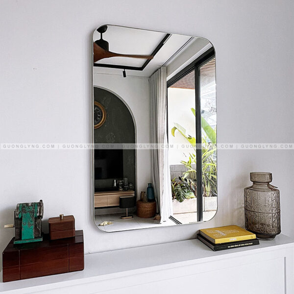 Gương chữ nhật tràn viền