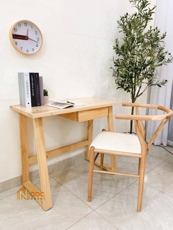 Bàn gỗ một hộc kéo - Hình ảnh 3