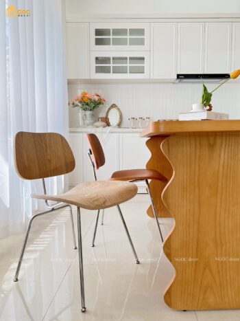 GHẾ INOX TỰA GỖ M1