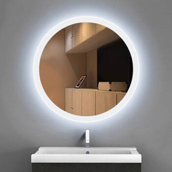 Gương đèn led viền phun mờ – cho phòng tắm, bàn phấn