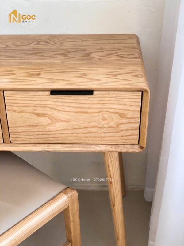 Bàn gỗ bo góc 3 hộc kéo - Hình ảnh 5