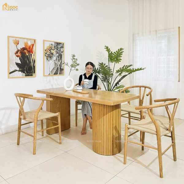 BỘ BÀN ĂN COLUMN CHÂN TRỤ ĐƠN - Hình ảnh 6