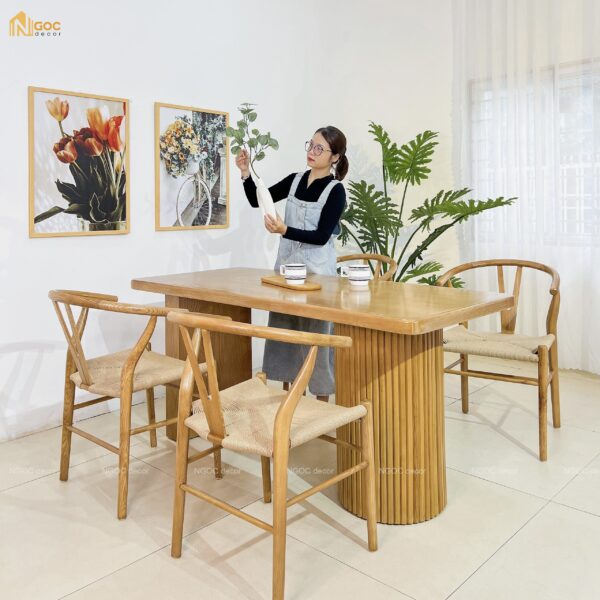BỘ BÀN ĂN COLUMN CHÂN TRỤ ĐƠN - Hình ảnh 5
