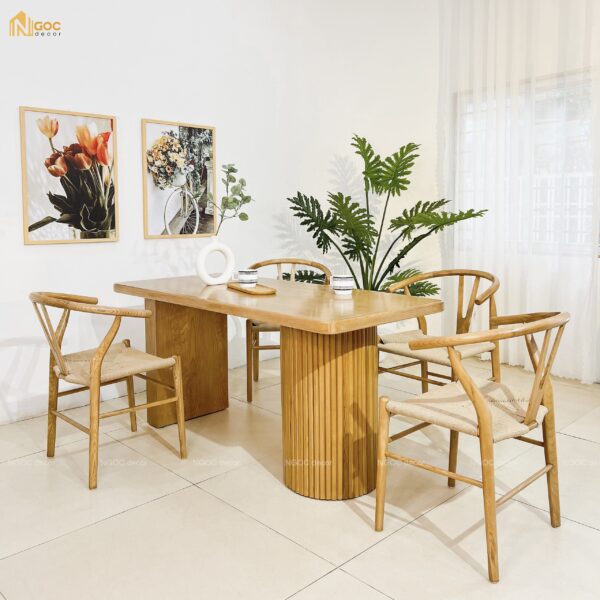 BỘ BÀN ĂN COLUMN CHÂN TRỤ ĐƠN - Hình ảnh 4