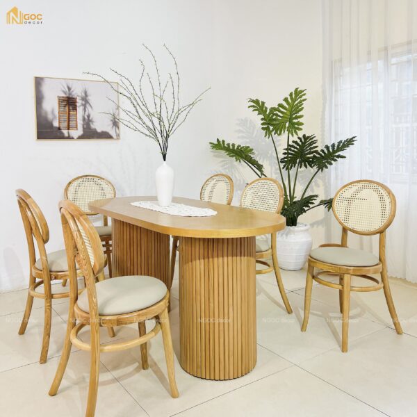 BỘ BÀN ĂN COLUMN CHÂN TRỤ ĐÔI - Hình ảnh 3