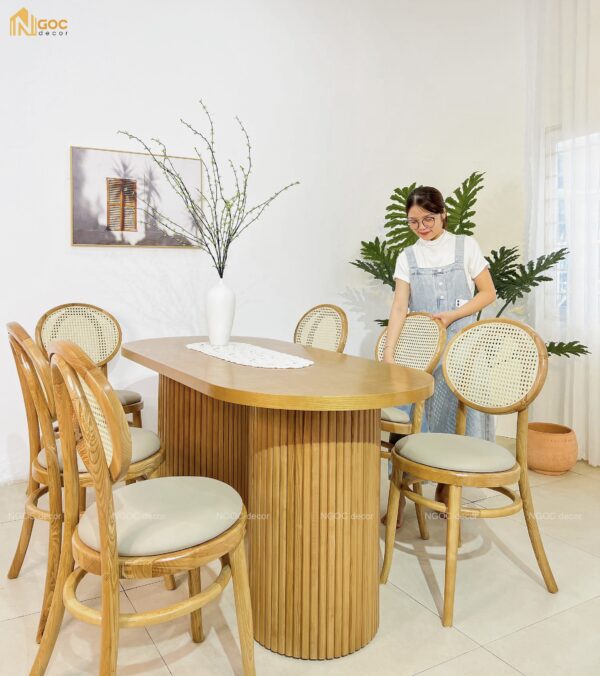 BỘ BÀN ĂN COLUMN CHÂN TRỤ ĐÔI - Hình ảnh 5