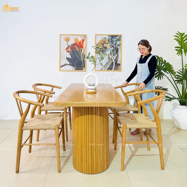 BỘ BÀN ĂN COLUMN CHÂN TRỤ ĐƠN - Hình ảnh 7