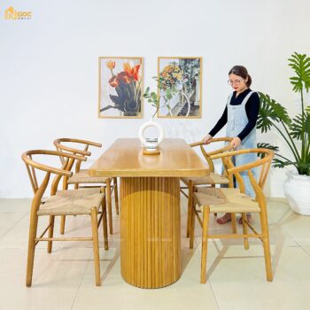 BỘ BÀN ĂN COLUMN CHÂN TRỤ ĐƠN