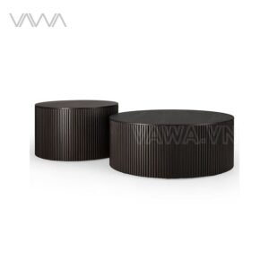 Bàn trà sofa nan gỗ Roller