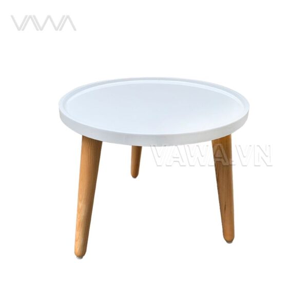 Bàn trà tròn đôi gỗ Twine table