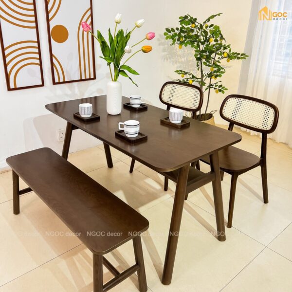 BỘ BÀN ĂN CAGO 1M4 - Hình ảnh 3