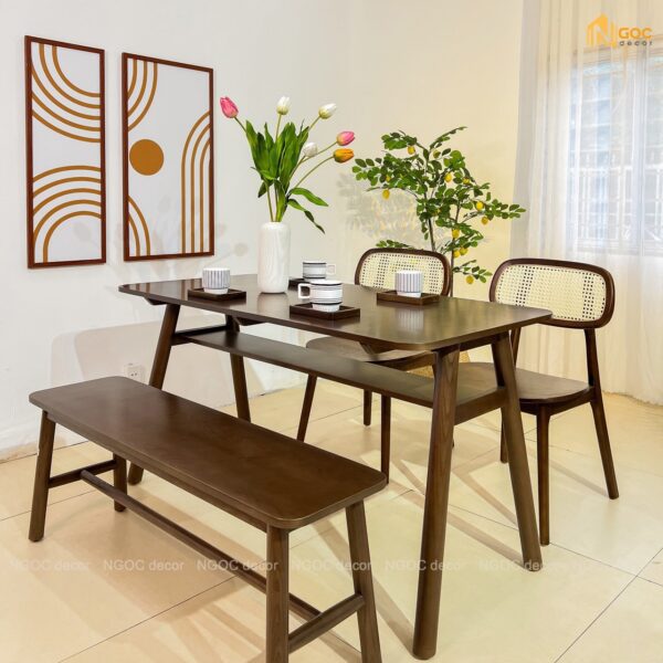 BỘ BÀN ĂN CAGO 1M4 - Hình ảnh 4
