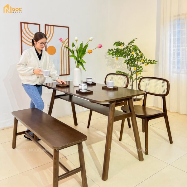 BỘ BÀN ĂN CAGO 1M4 - Hình ảnh 6
