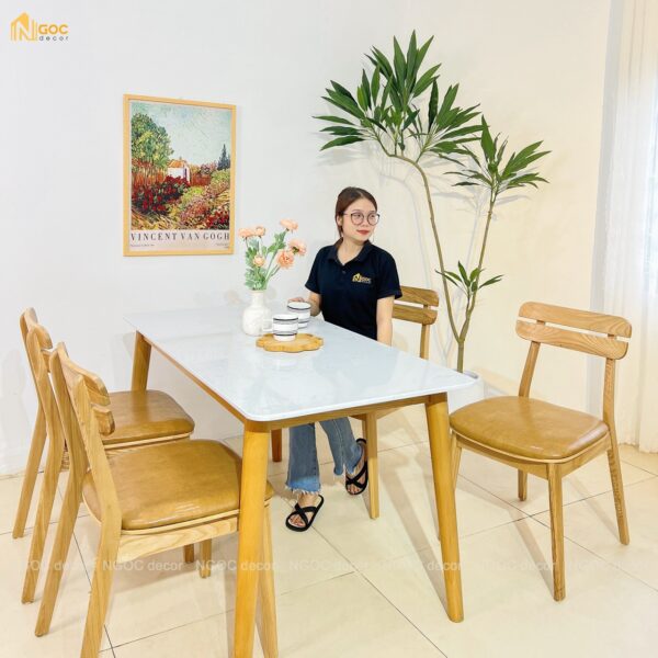 BỘ BÀN ĂN MẶT ĐÁ SPMD04 - Hình ảnh 5