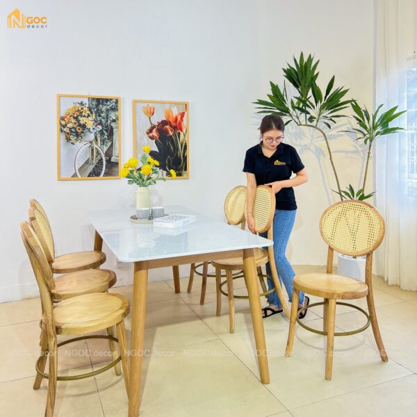BỘ BÀN ĂN MẶT ĐÁ SPMD06 - Hình ảnh 6