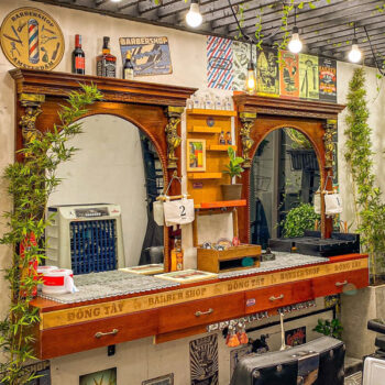 Bộ gương kệ tủ Barber HI-436