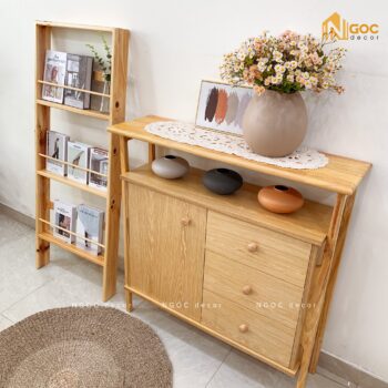 TỦ TRANG TRÍ CÓ HỌC TRỐNG Ở TRÊN