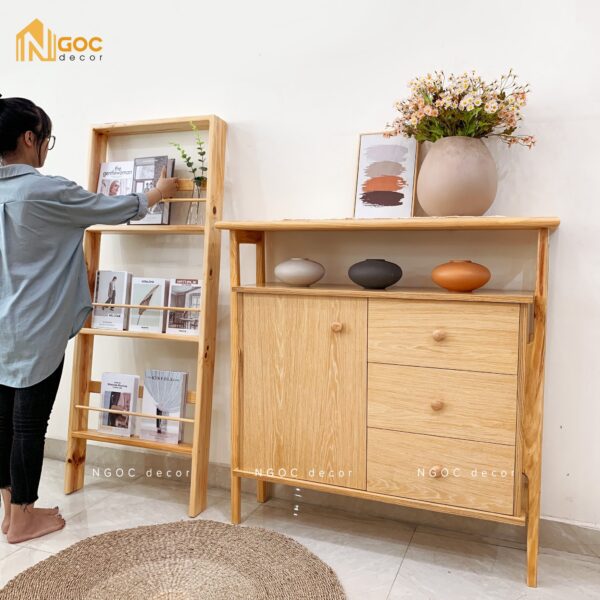 TỦ TRANG TRÍ CÓ HỌC TRỐNG Ở TRÊN - Hình ảnh 3