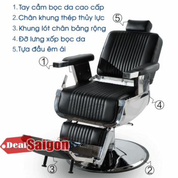 Ghế cắt tóc nam Barber Chair HIG-001 đẹp giá rẻ