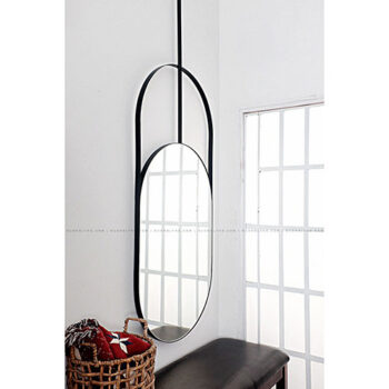 Gương hình bầu khung sắt theo thiết kế