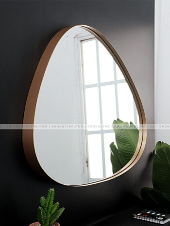 Gương phòng tắm, bàn phấn – khung sắt hình sỏi