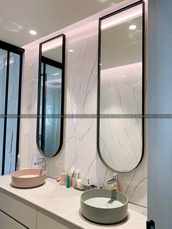 Gương hình vòm ngược – cho phòng tắm, bàn phấn