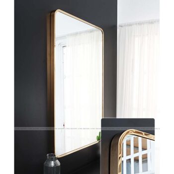 Gương inox – chữ nhật – cho phòng tắm, bàn phấn