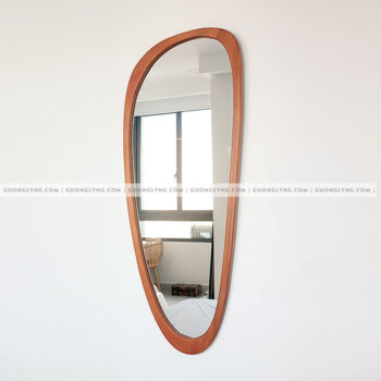 Gương khung gỗ soi toàn thân – hình sỏi