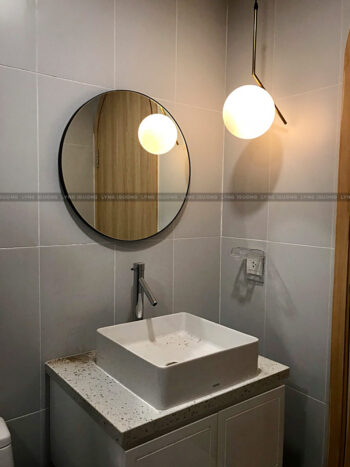 Gương tròn cho phòng tắm, bàn phấn