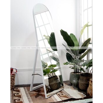 Gương vòm soi toàn thân màu trắng – có chân