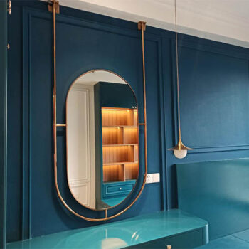 Gương khung inox – thả trần