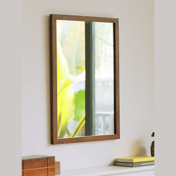 Gương chữ nhật khung gỗ sồi