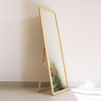 Gương khung gỗ soi toàn thân – chân dựng