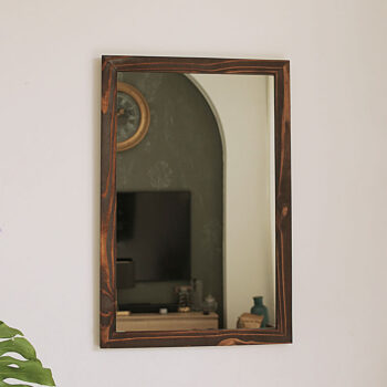 Gương chữ nhật khung gỗ thông