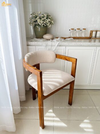 BỘ BÀN COLUMN TRẮNG PHỐI GHẾ NEO