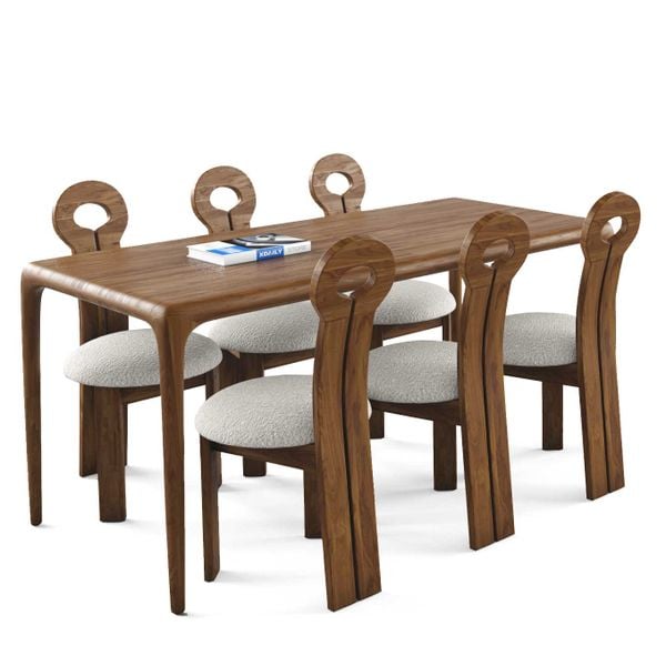 Bộ bàn ghế ăn 6 chỗ - BOLDING - NEVA - N đẹp giá rẻ