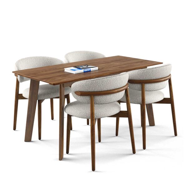 Bộ bàn ghế ăn 4 chỗ - OLENDO - HOWARD - N đẹp giá rẻ