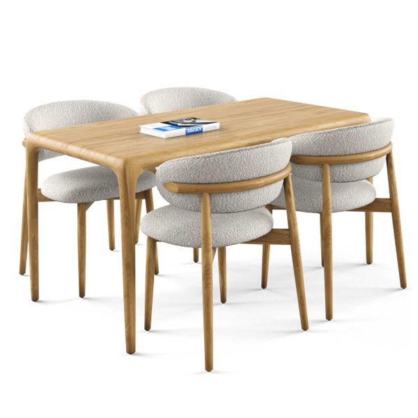 Bộ bàn ghế ăn 4 chỗ - OLENDO - NEVA TN đẹp giá rẻ
